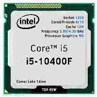 سی پی یو اینتل I5-10400F 2.9GHZ 1200 TRY 12MB