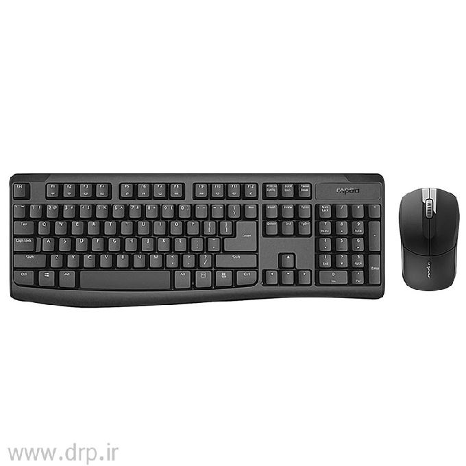 کیبورد و ماوس بی سیم رپو X1800 PRO مشکی
