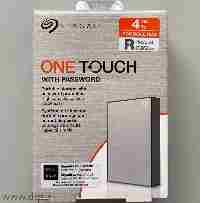 هارد اکسترنال سیگیت ONE TOUCH ظرفیت 4 ترابایت نقره ای