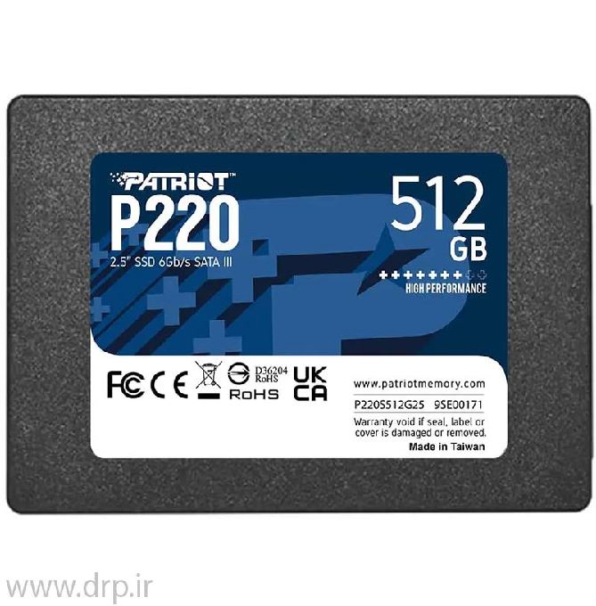 اس اس دی 2.5 اینچ پاتریوت P220 ظرفیت 512گیگابایت
