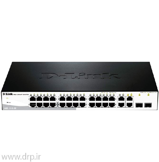 سوئیچ 28 پورت رکمونت گیگابیت دی لینک 100/1000مدل DES-1210-28
