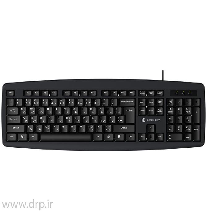 کیبورد باسیم لاجی کی مدل K113B مشکی